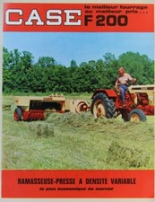 prospectus brochure agricole CASE F 200 presse ramasseuse tracteur sfv vierzon