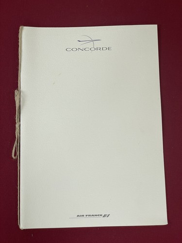 Menus concorde air - concorde, france
