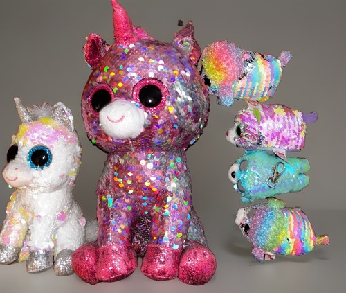 Lot peluches paillettes ty - peluches,