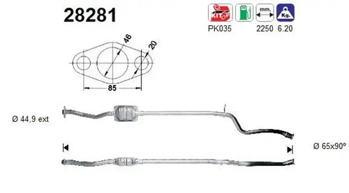 Catalyseur 28281 pour - catalyseur,