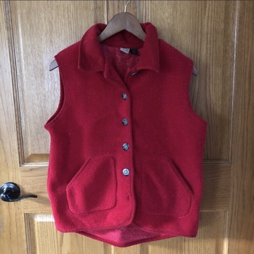 Vintage women red vest - women's,