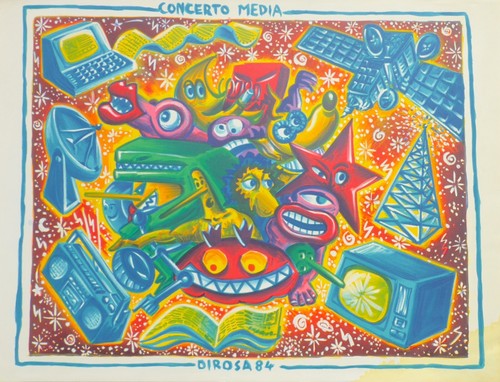 Hervé rosa poster - rosa,