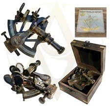 Nautique Laiton Sextant Avec