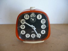 Réveil Vintage Orange Japy vintage alarm clock Orange Japy vintage 