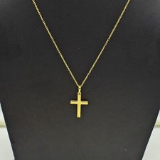 Pendentif croix en or jaune