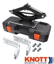 Kane Cric de Levage Pantographe Caravane Manivelle Jack 1,25t 1250kg Avec Valise