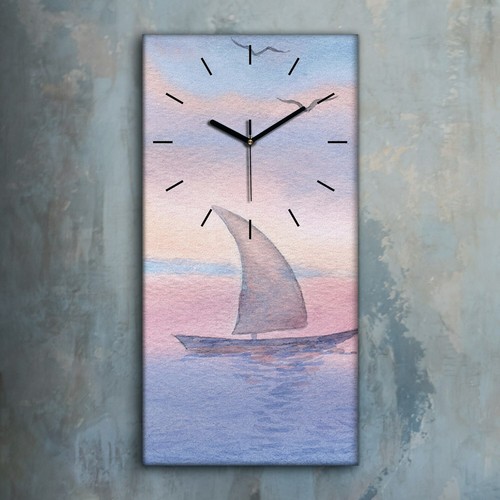 Horloge murale sur toile - , 30x60