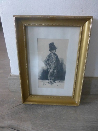 Ancien gravure personnage - gravure,