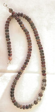 ?  Collier perles rondelles jaspe Picasso , semi précieuses . ⭐