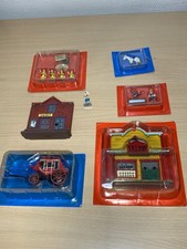 Lot figurines Lucky Luke Plastoy + décors NEUF sous blister (2007‑2008) plomb