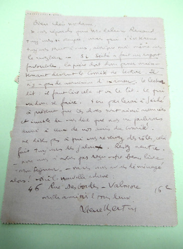 Pierre bertin autographe - bertin,
