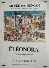 Éléonora L'oeil de l'Orient Express 1981 Affiche Originale Exposition