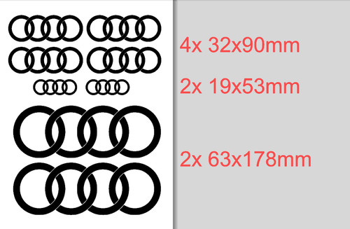 Kit stickers audi - stickers,