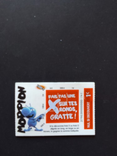 Lot tickets morpion - de,