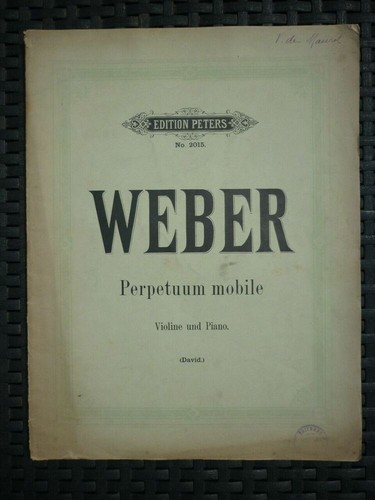 Weber perpetuum mobile - perpetuum,