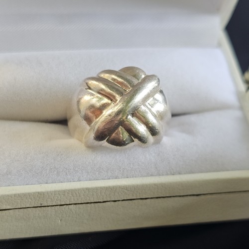 Bague motif croisé - bague, style