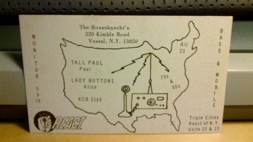 Carte postale radio - , qsl