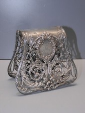 -BELLE ANCIENNE PINCE A ASPERGES METAL ARGENTE ORFEVRE SERVAN MONOGRAMMEE SL?  D