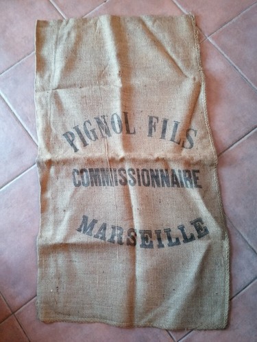 Sac toile jute ancien - de,
