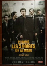 Affiche COMME LES 5 DOIGTS DE