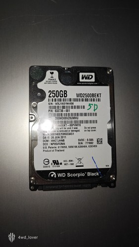 Disque dur 250go sata - sata, 2.5"