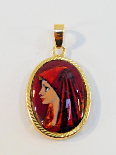 Ravissant pendentif 18 k - pendentif, or
