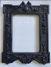 Ancien cadre en ébonite - cadre noir porte photo