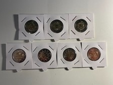 LOT CHYPRE 2009 - 2023 - 7 PIECES - 2 EURO COMMEMORATIVES NEUVES