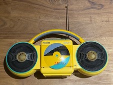 audio vintage Philips Roller 2 moving sound Style Boombox Année 80