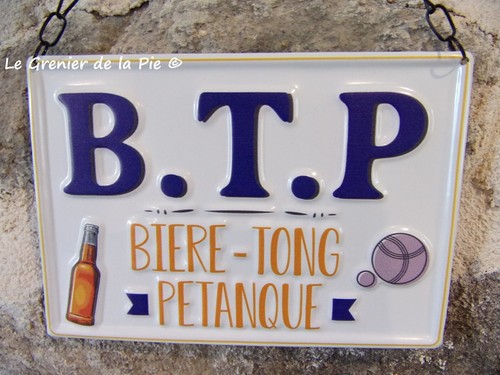 Plaque métal humoristique - plaque, en