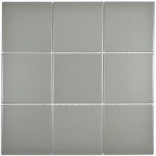 Carreaux de Mosaique Céramique Gris Métallisé Mat Bain Mur Cuisine 23-2201_B 1