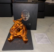 Statue Richard ORLINSKI Le Panda Orange Chromée Avec Boîte Et Certificat