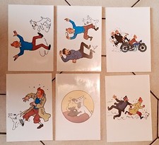 TINTIN – 6 CARTES POSTALES