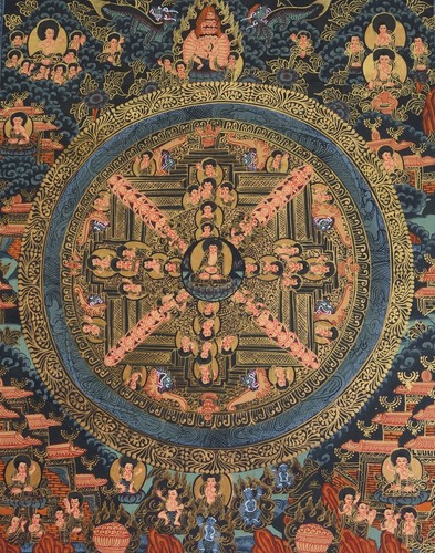 Tibet peinture thangka - tibet.,