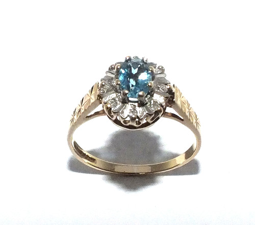 Bague jaune 9ct 9 carats - bague,