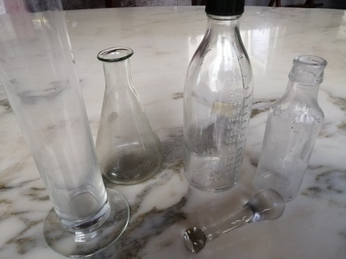 Bouteilles pharmacie verre - bouteilles, pharmacie,