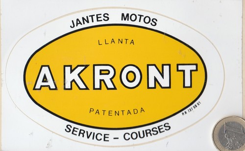 Autocollants moto akront - moto.,