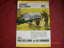 ANCIEN   PROSPECTUS  PUBLICITAIRE TONNE  A LISIER  EISELE    FW2   1/1966