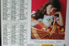 CALENDRIER DES POSTES - ALMANACH DU FACTEUR 1998