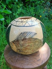 Vase boule ou pied de lampe en céramique