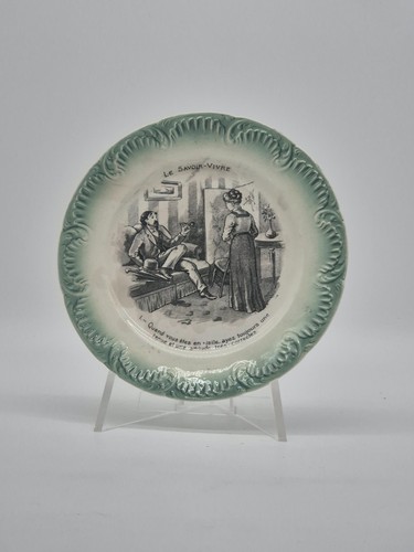 Assiette parlante digoin - assiette,