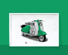 Poster scooter lambretta 125 - scooter,