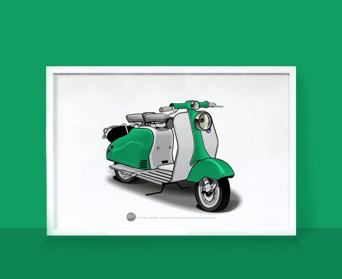 Poster scooter lambretta - poster,