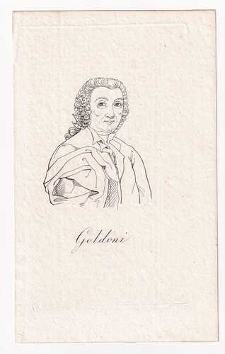 Portrait xixe carlo - portrait, goldoni