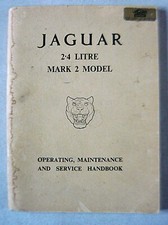 Guide/ manuel technique Jaguar Mark 2 Mk II 2,4 litres 1959 à 67 Revue d'origine