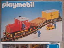 Playmobil 4025 Train de Marchandises Collector complet Locomotive Wagon
