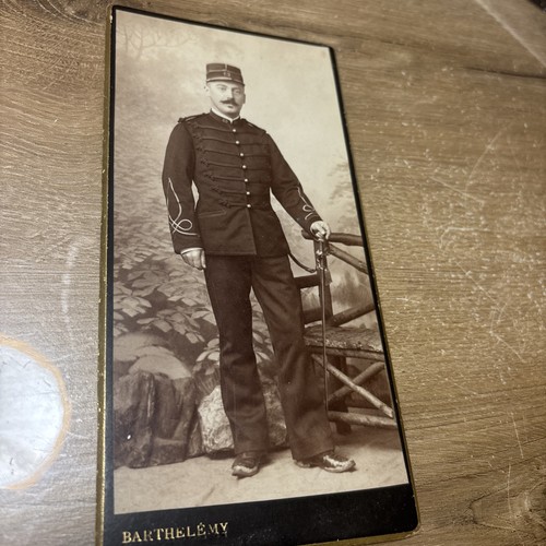 Photo cdv soldat - soldat, sabre
