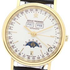 REVUE THOMMEN Triple Calendrier Phase de Lune Remontage Automatique Homme