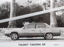 Photo Presse TALBOT TAGORA SX de 01 . 1981  ta6