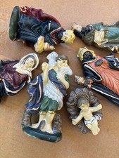 6 Très Beaux Personnages de Crèche anciens N°1